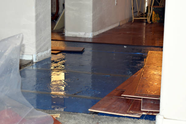 Professional Flood Damage Restoration technician working in Orford, NH